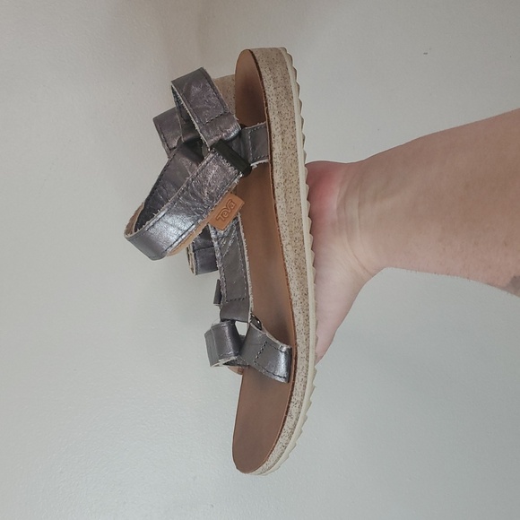 Teva Womens Original Mirrored Metallic Sandals Size 9 Summer Comfort Hiking - Picture 4 of 10